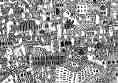 Black and White Rooftops